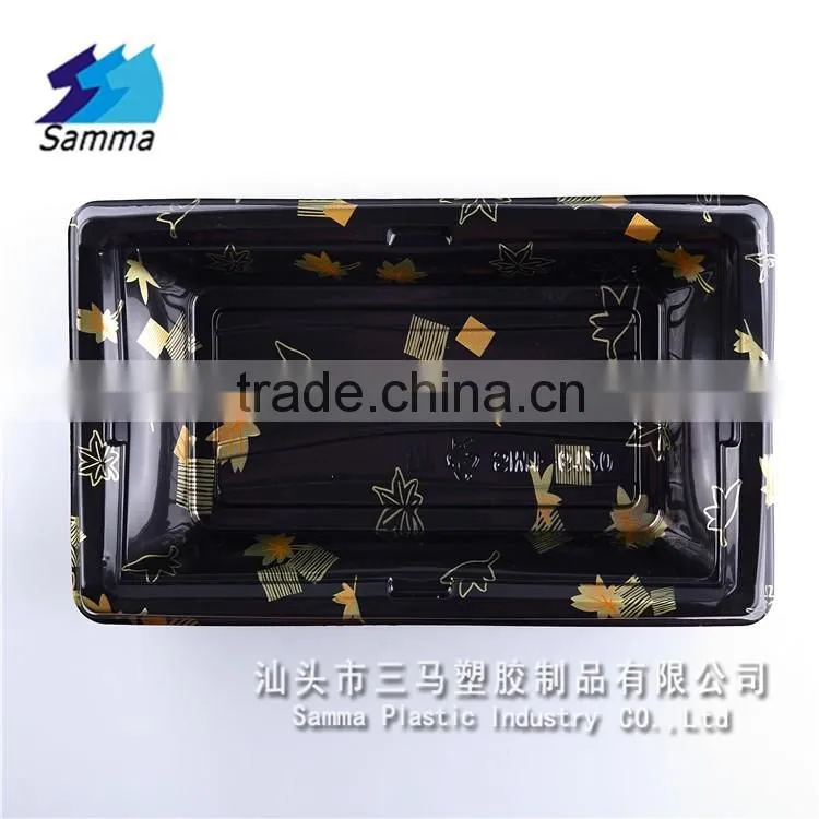 SM1-6120A Disposable Plastic sushi tray, food packaging tray,food grade packaging trays ,plastic packing box