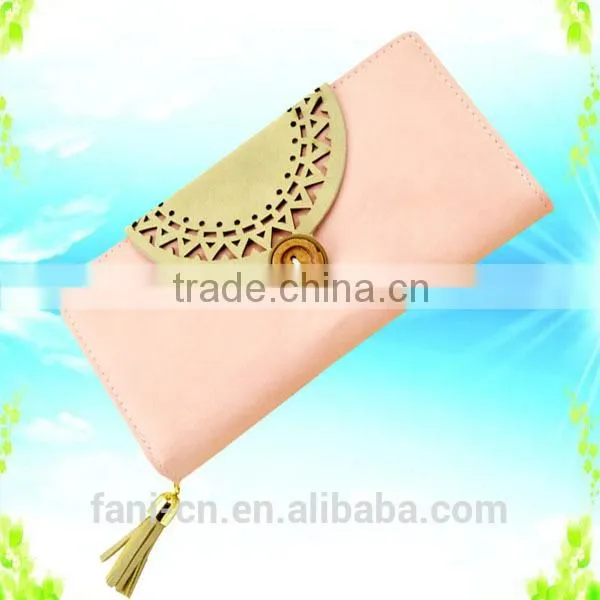 2015 new arrival multi card holder fancy PU leather wallet with custom design for women