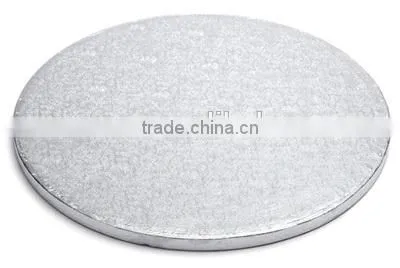 12" Round Silver Foil Cake Board