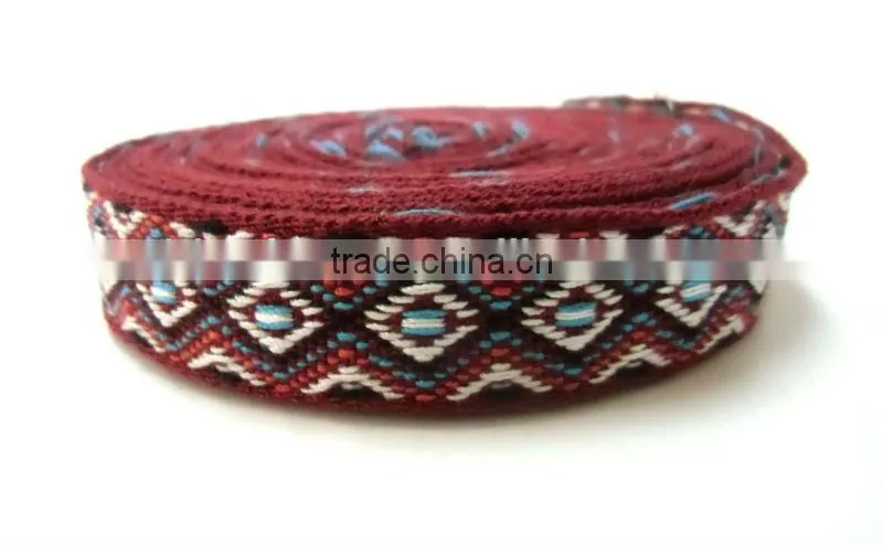 2014 Jacquard webbing 1"-new design cotton jacquard webbing 1" wide FT-WB527