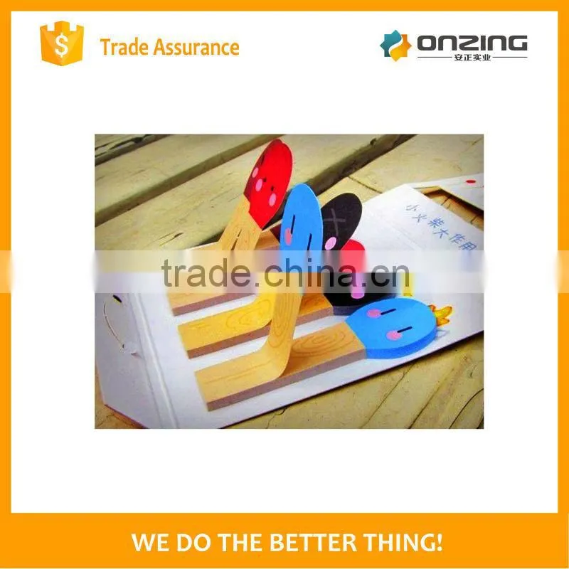 Onzing good quality 3d pomegranate shape paper cube sticky note factory