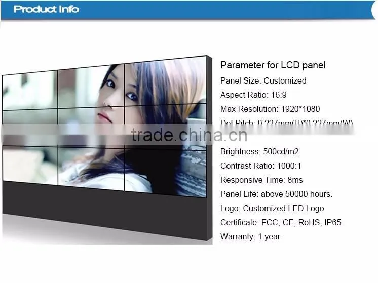 55 inch did samsung original lcd video wall 3.9mm bezel hdmi splitter 3840 x 2160 with global guarantee