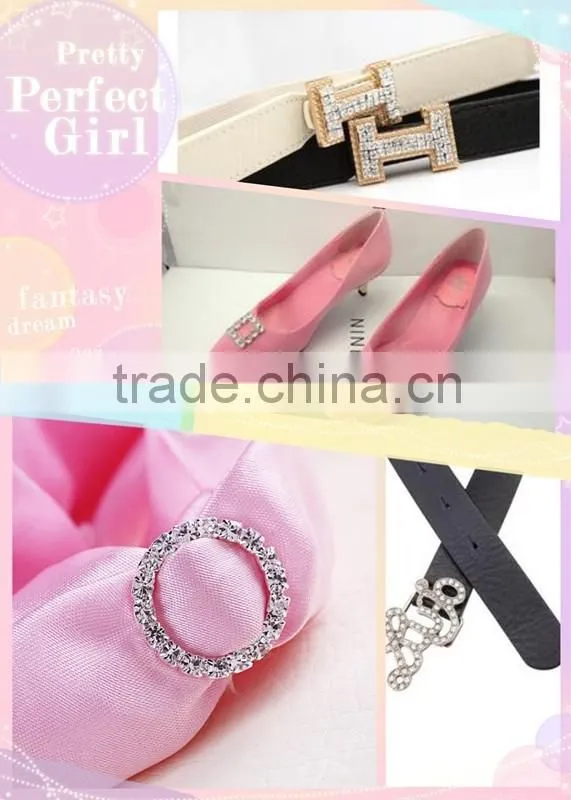 Hot!!! Factory Direct Fashion Crystal Garment Rhinestone Buckle in Bulk
