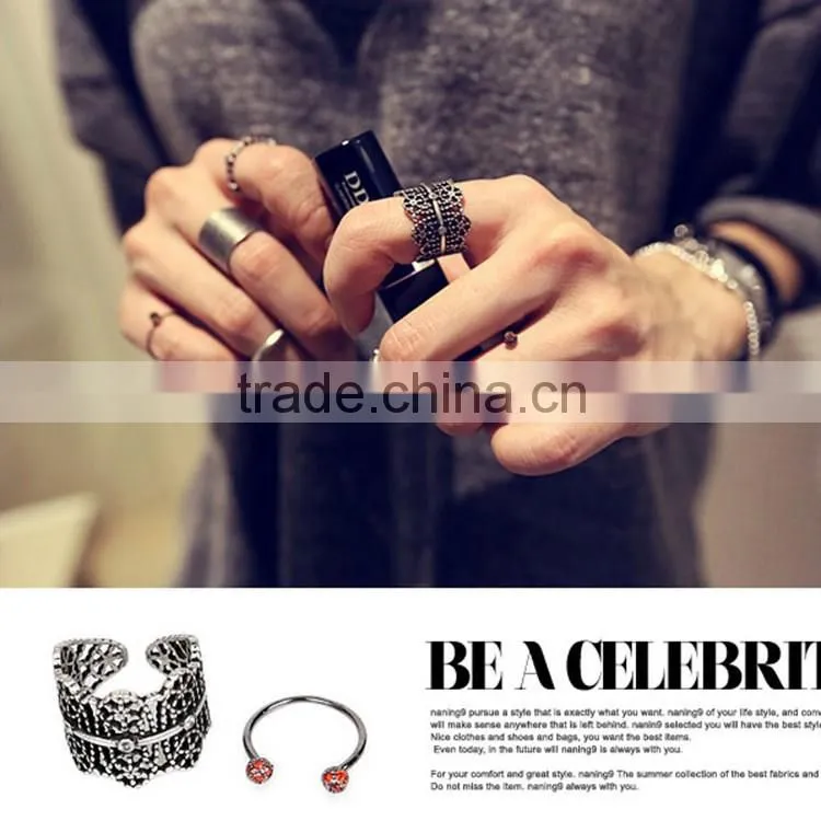 Metal index finger rings silicone wedding ring