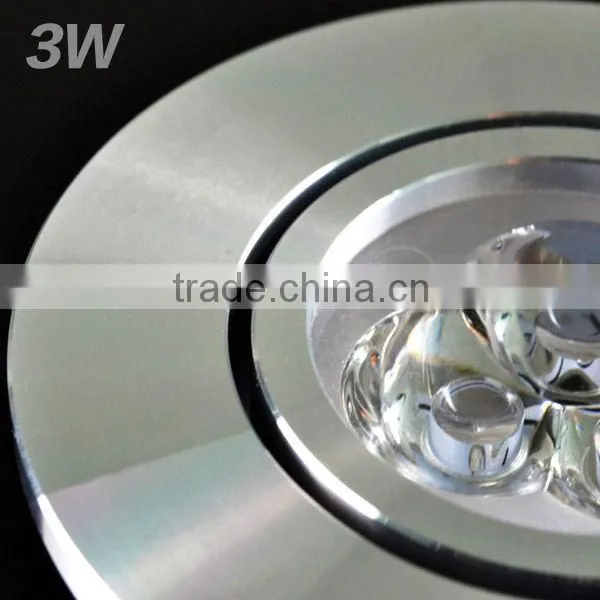 3*1W Aluminum LED Einbauspot quadratisch 3000K