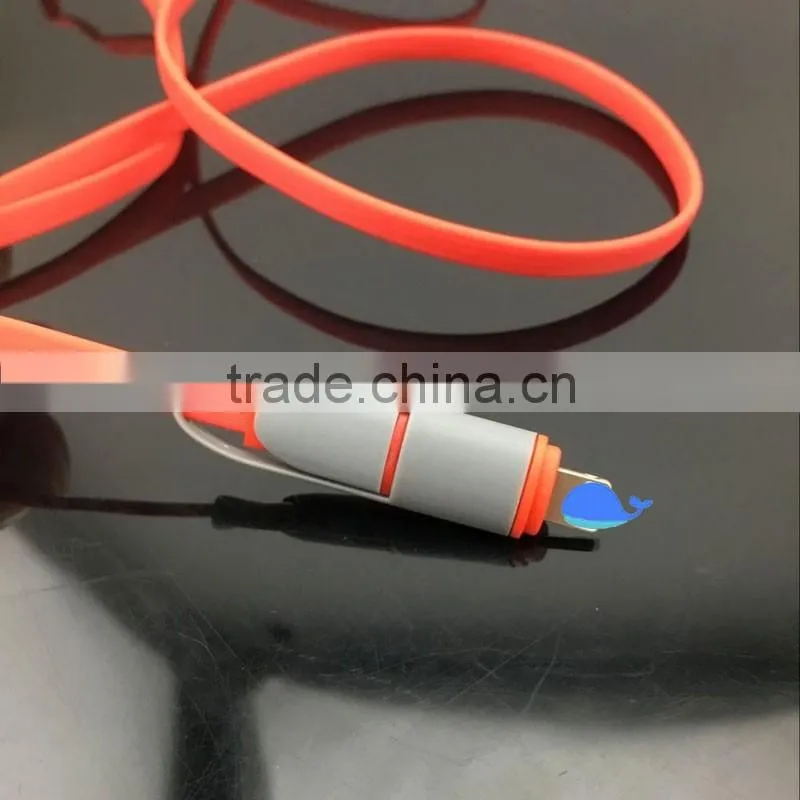 wholesale alibaba charger cable usb date 2 in 1 chargers cable for iphone and mobile phone