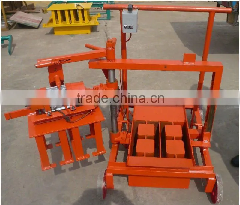 QMR2-45 mobile concrete block making machine for africa