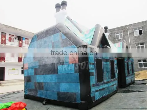 EN15649 environmentally non-toxic 4m diameter clear inflatable cabin tent