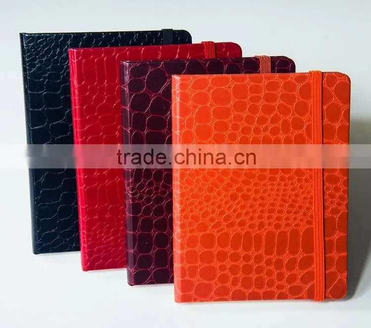 Cutom made business PU hardcover leather notebook