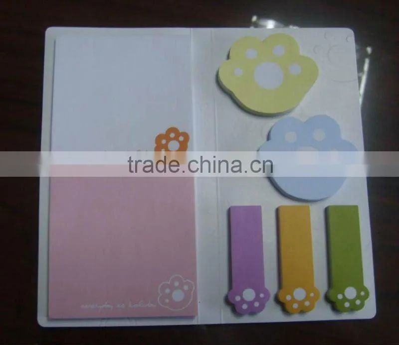 square memo pad adhesive note block woodfree paper