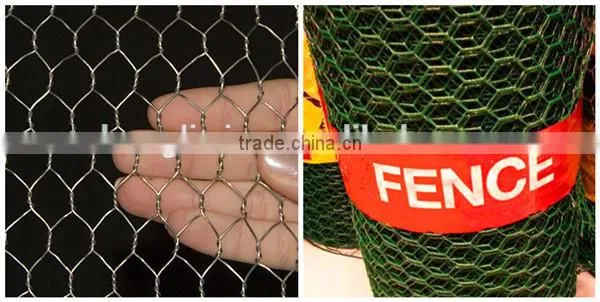 double twist pvc coated gl Hexagonal chicken wire mesh