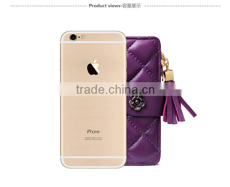 fancy design leather women wallets hand purse eleagence