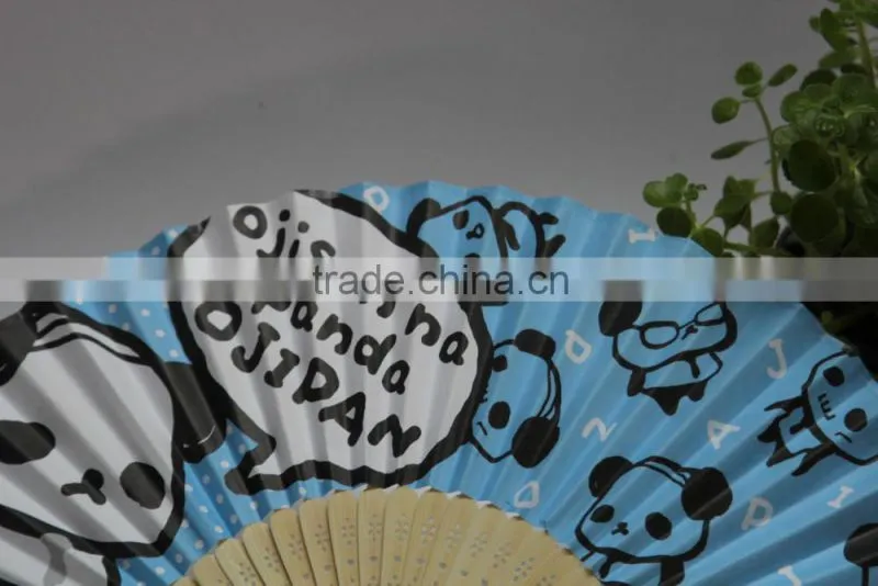 Lovely theme Bamboo paper craft hand fan