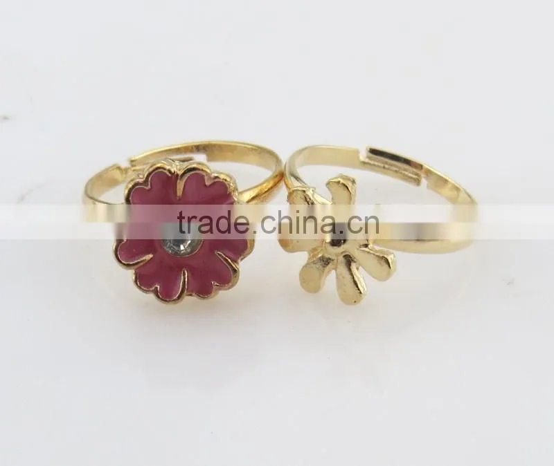 High quality fashion flower design rings