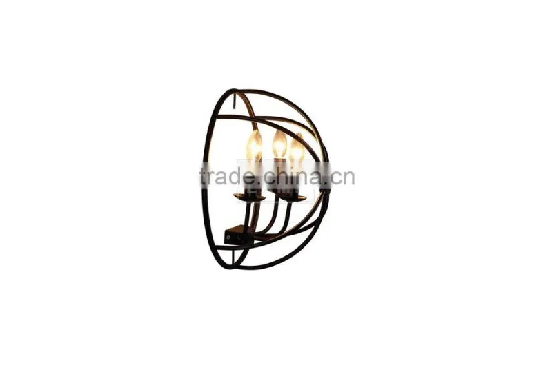 Vintage Retro Wall Sconce Metal Cage Wall Lamp Wall Mount