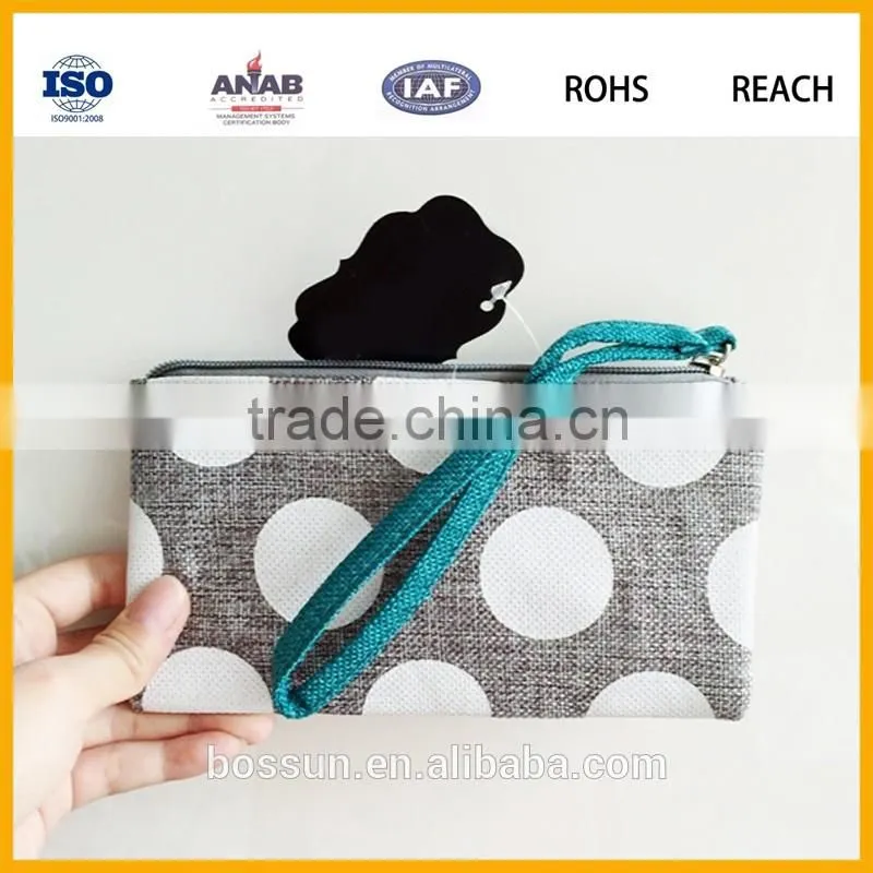 Custom Makeup Travel Promotional Fashion JUTE Cosmetic Bags,JUTE make up brushes bag
