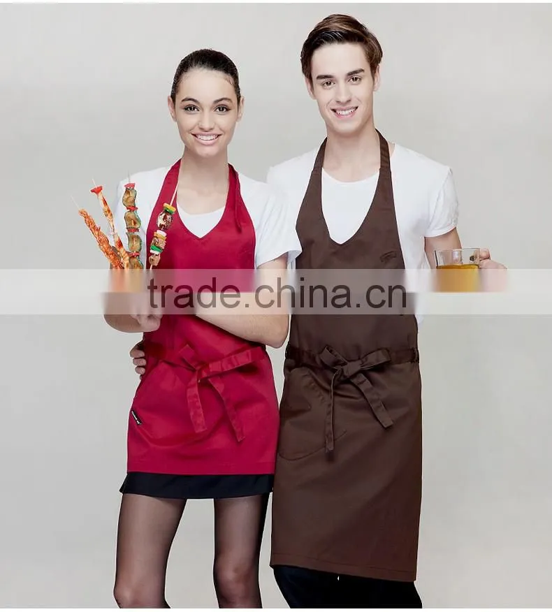 2016 Cotton/PVC Stripe Pattern Chef Apron in cooking/cleaning/garden industry uniform wholesale&Customisation logo