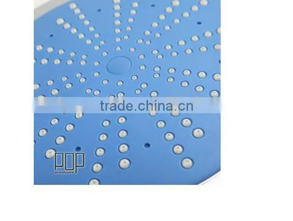bathroom rain shower set, big round/square plastic shower head, chrome plating surface brass shower set
