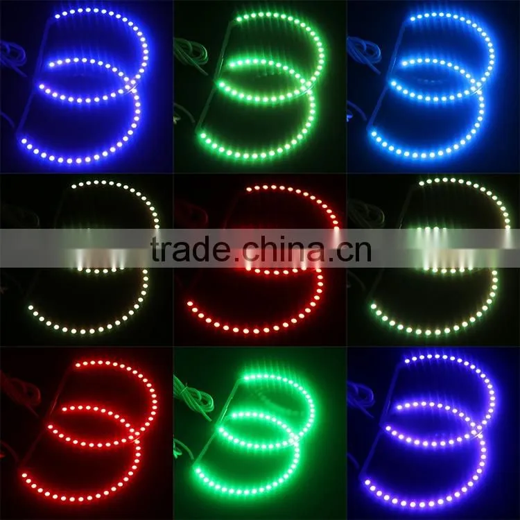 5050 angel eye led half round color changing angel eyes lighting