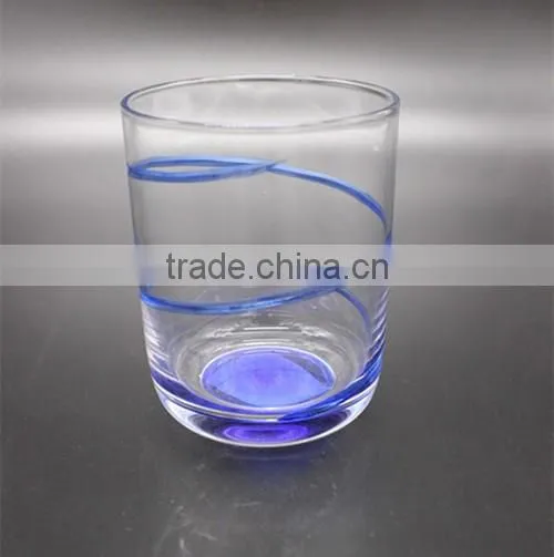 Wholesale Clear Highball Glass With Color Rim
