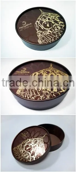 China Manufacture Luxury Cardboard Round Shaped Gift Box,wine box ,chocolate box