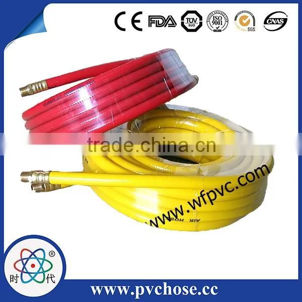 PVC Air Hose with Fittings, Used in Pneumatic Tools, Washing Device and Compressors Engine Component