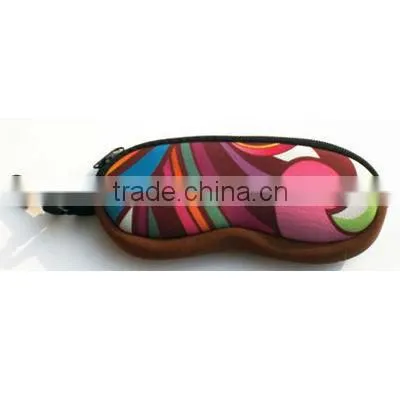 Waterproof neprene eyeglasses pouch custom logo printing