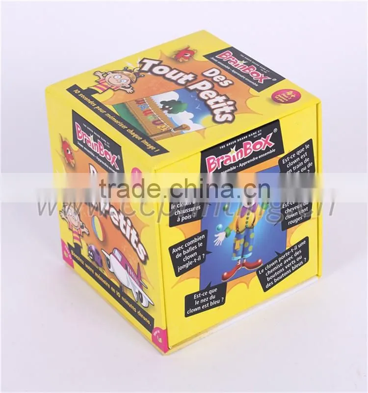 2016 packaging paper box for children card game