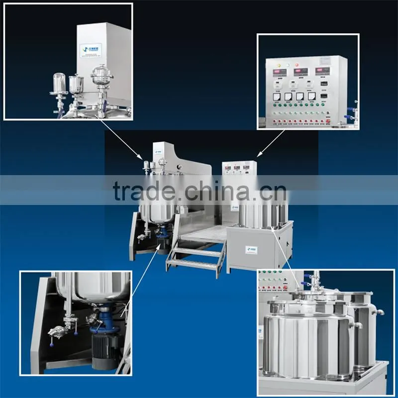 Customized best selling cosmetic vacuum emulsifying mixer