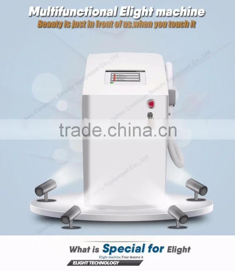 best quality portable ipl machine /e-light ipl machine ce approved with 100000shots lamp life