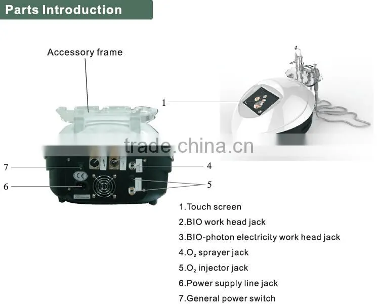 YL-GL3 Bio photon oxygen jet machine with portable shape