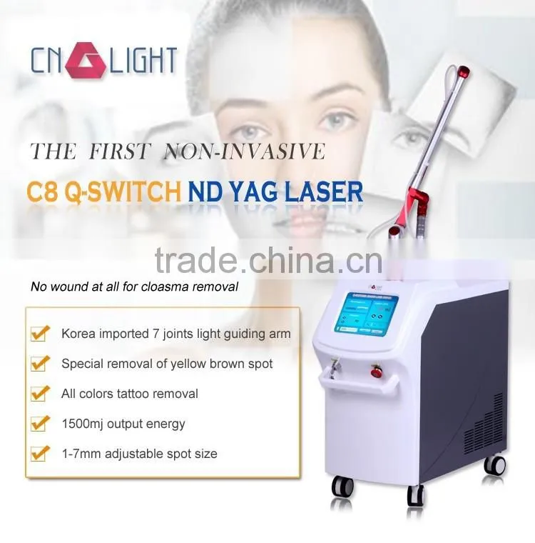 Merry christmas! Professional Q Switch ND yag laser chloasma removal machine