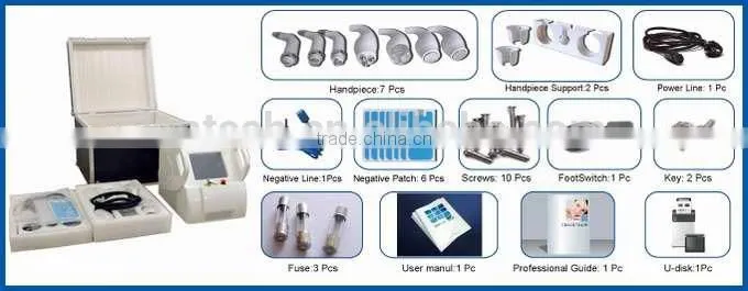 Professional cavitation body sculpting and radio frequency skin tightening equipment