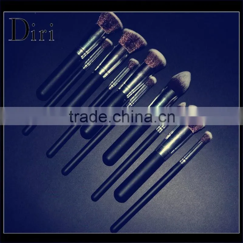 Most popular 8pcs wood handle designer makeup kits