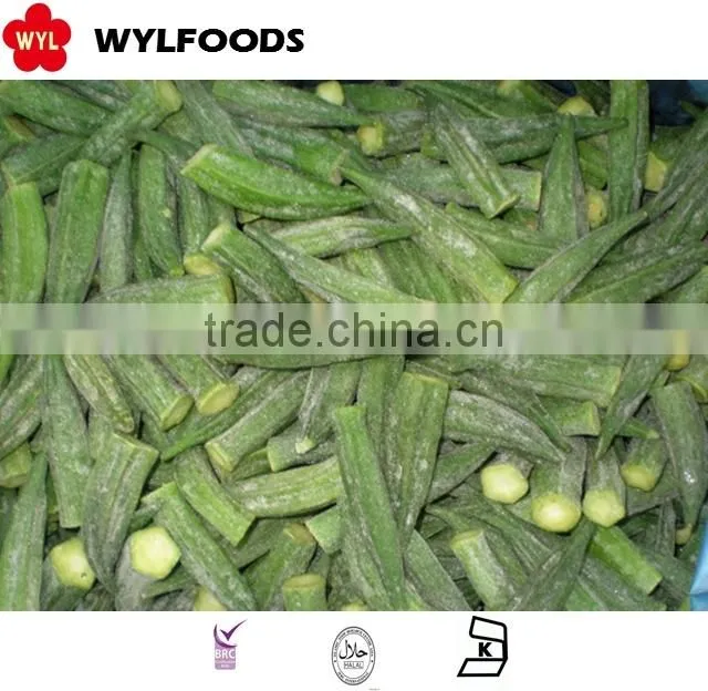 IQF high quality frozen okra hot sales