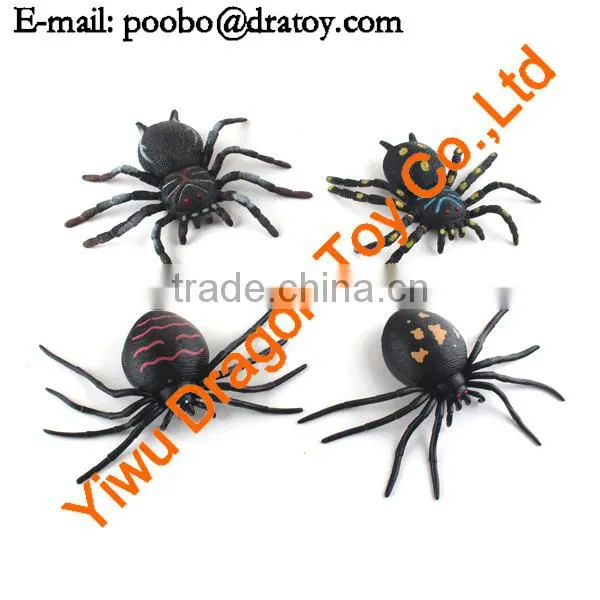 High quality TPR toy rubber spiders