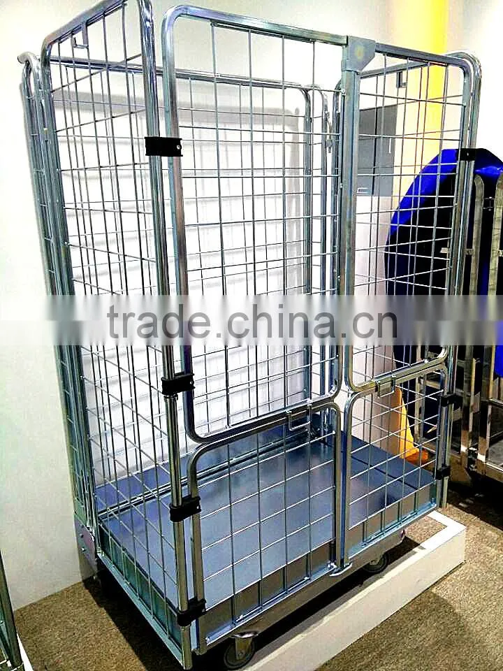 high quality metal warehouse portable storage cage container