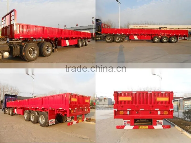 13 Meter Corrugation Plate Three Axle Van Semi Trailer