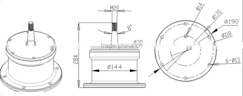 Supplier Stability Durable 300w vawt wind turbine generator turbine
