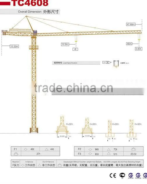 QTZ40B1(TC4608) tower crane