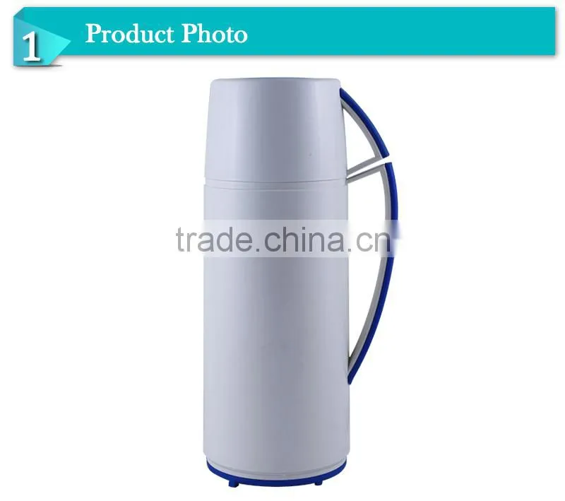 High quality insulated glass inner plastic water flask