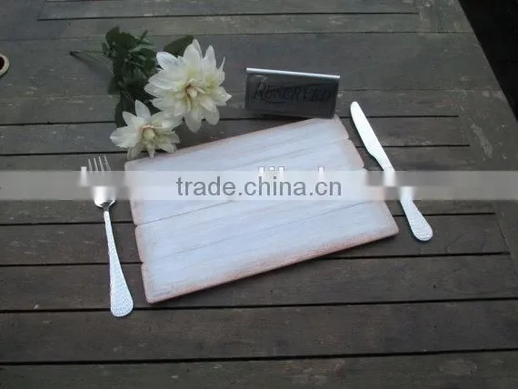 Wooden Placemat Rustic Painting Serving Board Wood Trivet
