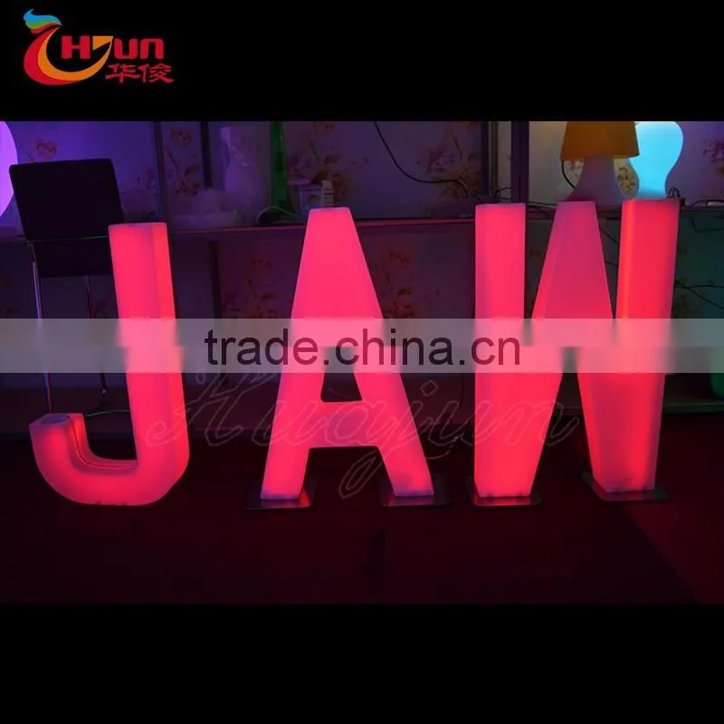 decorative outdoor alphabet led letters for wall
