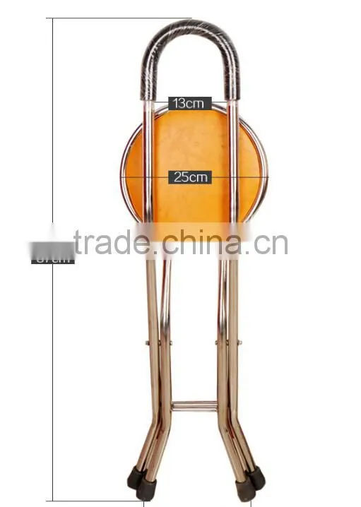 Crutch Stool Adjustable Folding Crutch with Seat