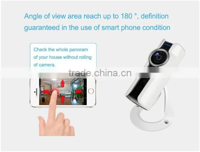 Panoramic Full View 180 Degree Electric Pan-Tilt New VR IP Wifi Camera, New Fisheye VR CCTV Camera For Sale