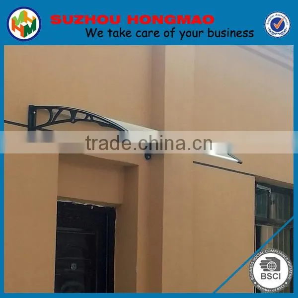 plastic sun rain shelter awning bracket doors canopy