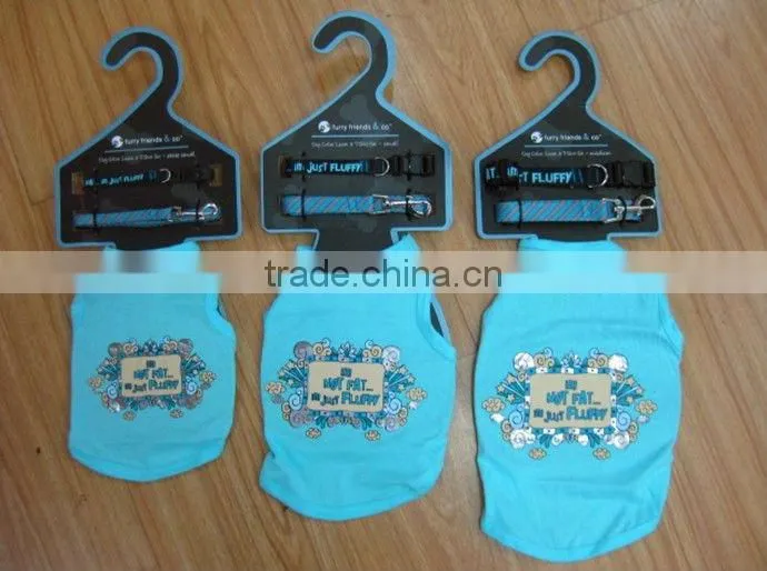Stocklots Dog collar,leash & T-shirt set stock pet products closeout