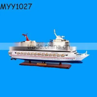 polyresin viking and viking ship model