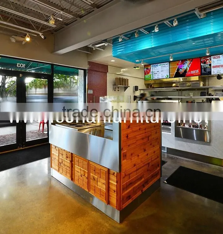 Custom sized solid surface made Office self service kitchen counter