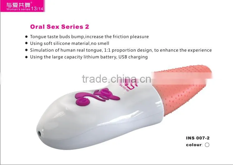 Mini size tongue massager oral sex toy